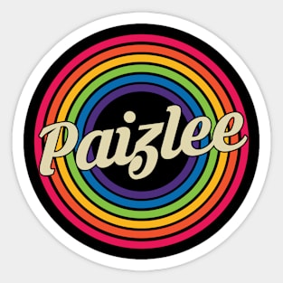 Paizlee - Retro Rainbow Style Sticker